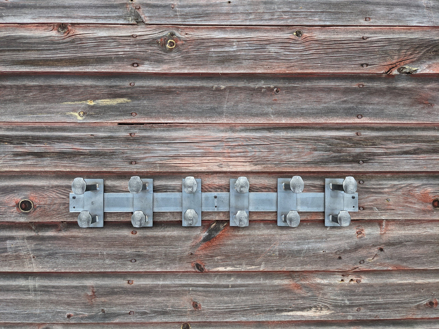 Double Railroad Spike Coat Rack