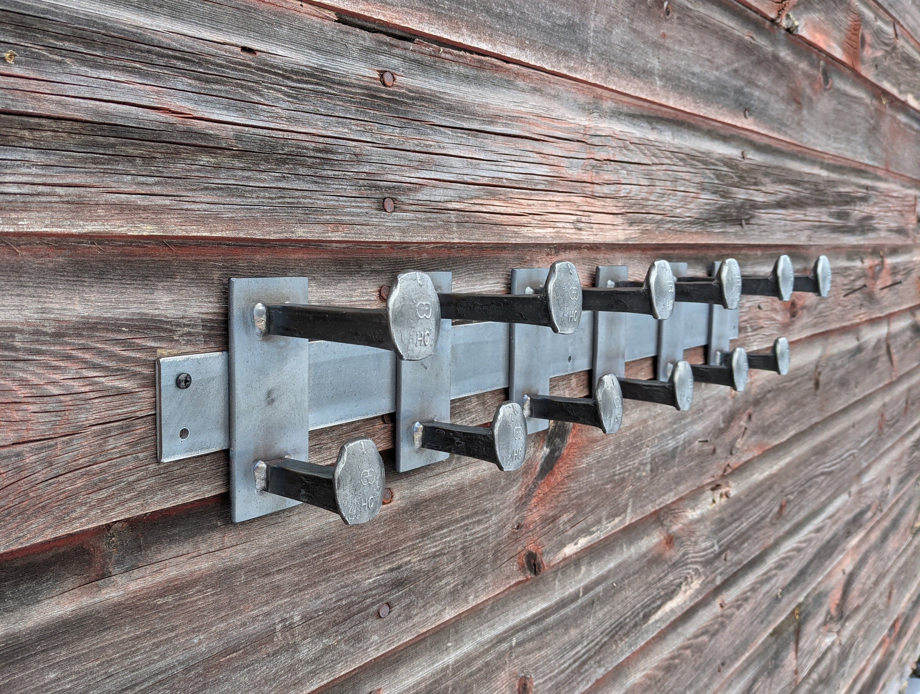 Railway spike coat online hooks